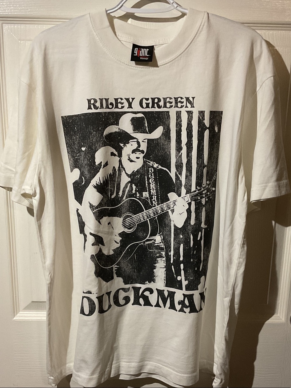 Riley Green White Graphic Band Tee